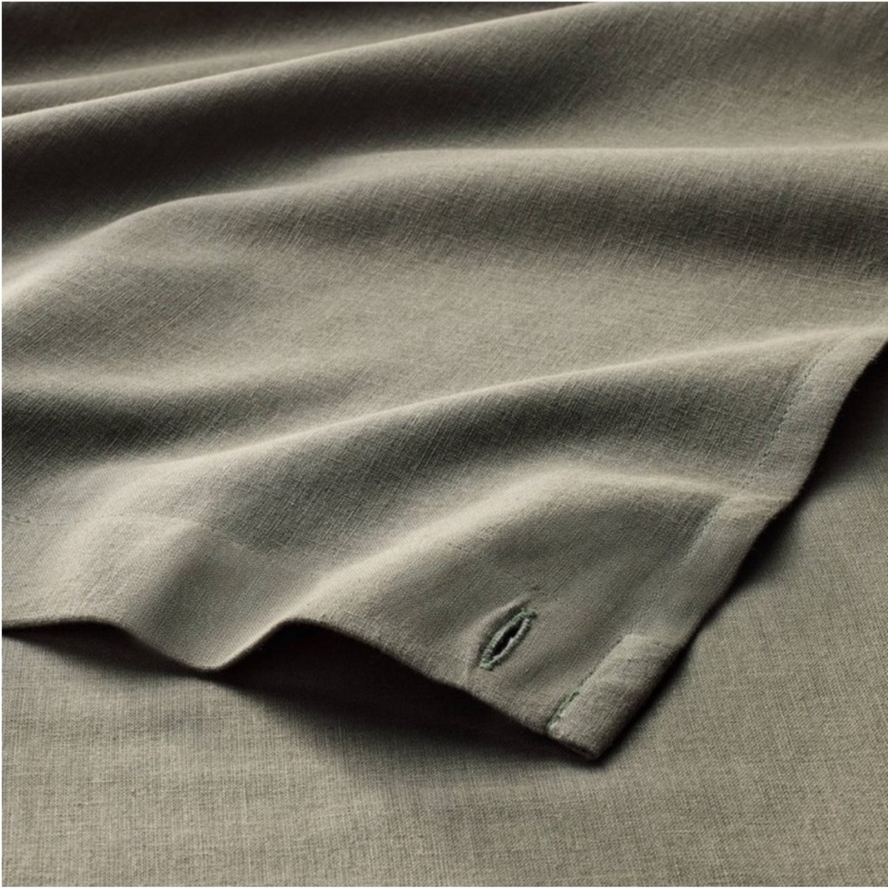 Casaluna - 72"x72” Linen Shower Curtain Gray - Cas Gray - Picture 8 of 10